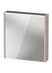 Duravit D-Code Spiegelschrank DC7105L91912000 650x700 mm, Taupe Matt, mit Beleuchtung und Steckdose J