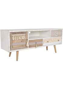 Meubles de télévision Dkd Home Decor Naturel 150 x 40 x 60 cm Sapin Blanc