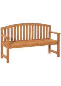 Outsunny 3 Seater Wooden Garden Bench W/ Armrest Outdoor Furniture for Park Balcony Orange | Aosom Ireland