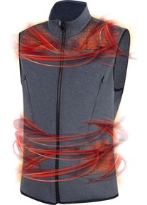 Lenz Heat Vest 2.0, vest heatable , color: Grey/Black , size: S