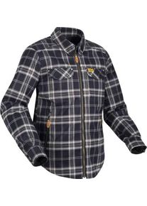 Segura Traffic, camicia/giacca in tessuto impermeabile , colore: Blu Scuro/Bianco , dimensione: XL
