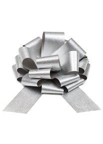 partydeco Silver DIY dekorativ rosett 30cm