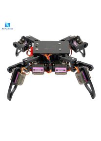 Bionic Quadruped Spider Scientific Robot Kit Toy for Arduino, Multi-function DIY Assembly Building Blocks Smart Toys