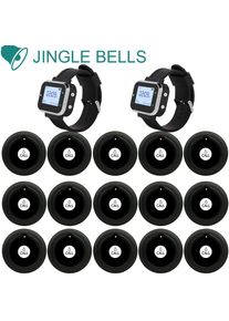 Fast Delivery 15 Calling Buttons 2 Waiter Watch Pager Receiver Wireless Service Call Bells Restaurant Guest Calling Systems