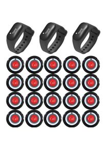 JIANTAO Watch Receiver 2/3 Watch+10/15/20 Call Button Wireless Waiter Calling System Restaurant Pager Buzzer For Cafe Bar Clinic