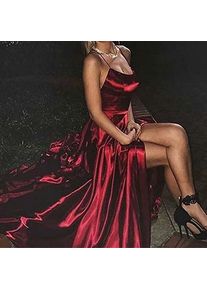 Women 2024 Pink Sexy Spaghetti Strap Satin Prom Dress Elegant Long Backless A-line Maxi Simple Evening Party Gown Vestidos