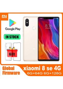Global rom Original Xiaomi MI 8 SE Cellphone, With Phone Case Dual SIM Smartphone 3120mAh Baterry Android Cell Phone used phone
