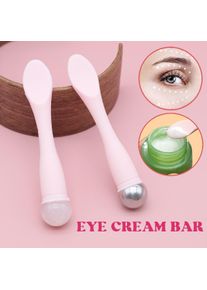 New Eye Ice Metal Massage Stick Jade Ball Stainless Steel Massager Eye Cream Guide Stick face cream Scoop