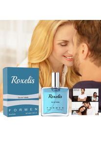 ROXELIS Eau De Toilette Persistent Fragrance Fresh Natural Elegant Charming Dating Atmosphere Perfume Men's Fragrance 1.69OZ ﻿