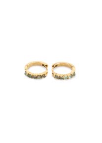 Kapten & Son Kapten & Son Jewellery Earring Hoop Harmony Stone Gold