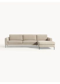 Sofa narożna Cucita (4-osobowa) Beżowy Tkanina S 302 x G 163 cm, prawostronna | Westwing Collection