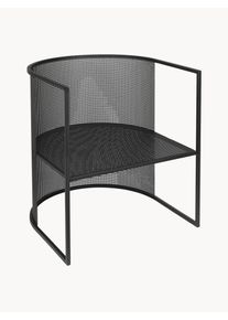 Kristina Dam Fotel ogrodowy Bauhaus Czarny Metal S 64 x T 63 cm