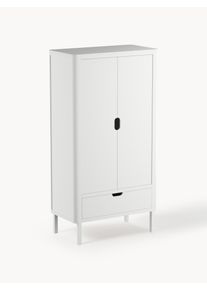 Sebra Szafa z drewna Classic Biały Drewno, Lite drewno S 94 x W 186 cm