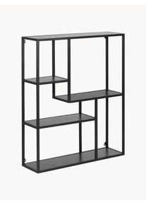 AC Design Półka ścienna Seaford Czarny Metal S 75 x W 91 cm