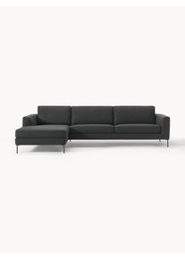 Sofa narożna Cucita (4-osobowa) Szary Tkanina S 302 x G 163 cm, lewostronna | Westwing Collection