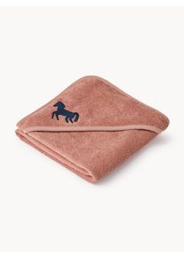 Liewood Ręcznik z bawełny organicznej dla dzieci Batu Pudrowy róż Bawełna organiczna S 70 x D 70 cm
