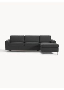 Sofa rozkładana Cucita (3-osobowa) Szary Tkanina S 274 x G 164 cm, prawostronna | Westwing Collection