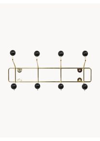 Present Time Cabide de parede Saturnus Dourado Metal L 34 cm