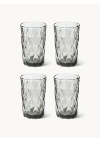 Westwing Collection Langdrinksglas Colorado med strukturmønster, 4 stk