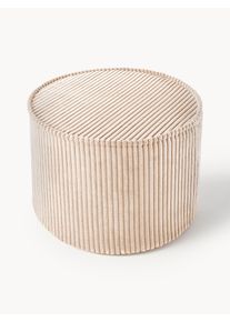 Børne-puf Sugar i fløjl, Ø 40 cm