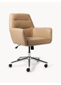 Westwing Collection Skrivbordsstol i Konstläder Benson med Armstöd, höjdjusterbar