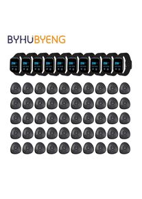 BYHUBYENG Remote Wrist Watch Pager Watch 10 Wrist Watch Receiver Kitchen Pagers +50 Call Button For Hookah Customer Service