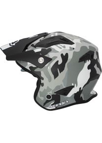 Acerbis Aria Camo, integraalhelm , kleur: Mat Zwart/Grijs/Lichtgrijs , maat: S