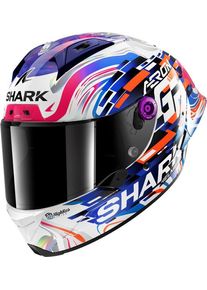 SHARK Aeron-GP Zarco GP de France, integraalhelm , kleur: Wit/Lila/Blauw , maat: L