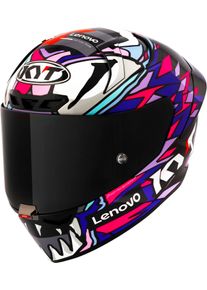 KYT KX-1 Race GP Bastianini Replica 2023, kask pełnotwarzowy , kolor: Czarny/Biały/Różowy/Liliowy , rozmiar: L