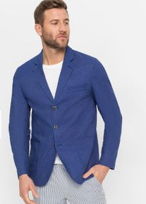 Kavaj av elastisk bomullsmix Regular Fit - blå - storlek 50 - bonprix