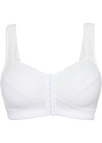 Avlastande BH utan bygel med framkn&auml;ppning - vit - storlek 80C - bonprix