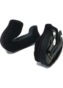Nolan N100-5, cheek pads steadyfit , color: Black/Red , size: XL-3XL
