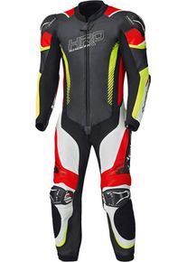 Held Brands Hatch, combinaison en cuir perforé 1pcs. , couleur: Noir/Blanc/Rouge/Jaune Néon , taille: 28