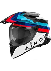 Airoh Commander 2 Doom, casco enduro , colore: Bianco/Blu/Rosso/Nero , dimensione: XL