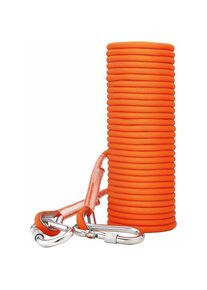 Choyclit - 30M)Corde Escalade Cordettes Baudrier Paracorde Multifonctionnel en Polypropylène 8 mm avec Boucles Mousquetons Orange pour Laisse