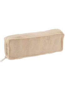 Trousse porte brosse a dents coton zippee - naturel Tendance