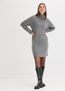 Robe en maille à col roulé - gris - taille 38/40 (S) - bonprix