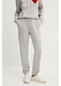 FROM FUTURE pantaloni de trening din bumbac culoarea gri, cu imprimeu, WJO01491