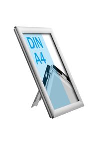 Cadre clic-clac A4 Opti Frame argent | 25 mm, aluminium|Plastique ABS