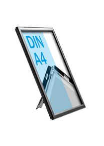 Cadre clic-clac A4 Opti Frame noir | 14 mm, aluminium|Plastique ABS