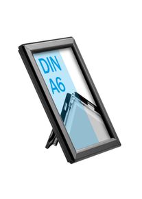 Cadre clic-clac A6 Opti Frame noir, aluminium