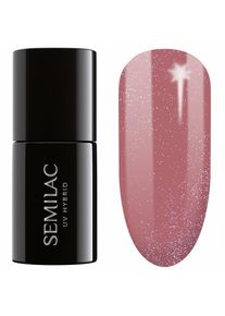 Semilac Machiaj Unghii UV Gel Polish Shimmer Dust Caramel Lac 7 ml