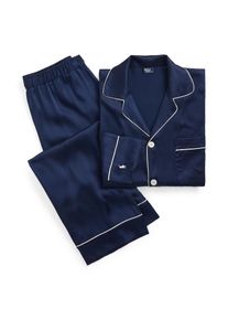 Polo Ralph Lauren Pyjama ' Heritage Silk ' Femme bleu taille M