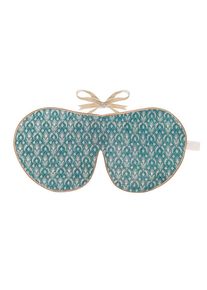 Holistic Silk Velvet Lined Eye Mask Jade Brocade