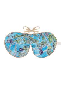 Holistic Silk Printed Silk Lavender Eye Mask Fig Tree