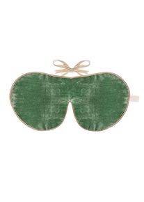 Holistic Silk Velvet Lined Eye Mask Jade Silk Velvet