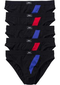 Slip con cotone (pacco da 5), Nero, Taglia 10 (4XL), bonprix