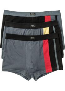 Boxer aderenti con cotone (pacco da 3), Nero, Taglia 10 (4XL), bonprix