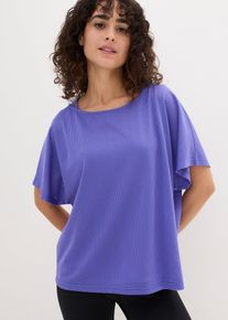 Top per sport con maglia in mesh (set 2 pezzi), viola, Taglia 42/44 (S), bonprix