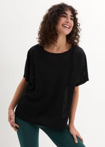 Top per sport con maglia in mesh (set 2 pezzi) - Nero - Taglia 42/44 (S) - bonprix